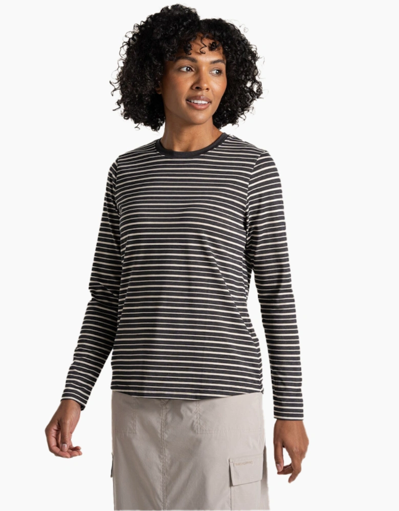 Craghoppers Womens/Ladies Akona Striped Nosilife Long-Sleeved T-Shirt