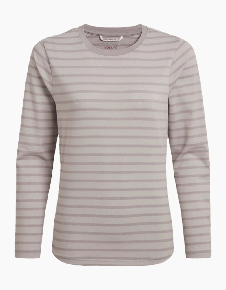 Craghoppers Womens/Ladies Akona Striped Nosilife Long-Sleeved T-Shirt