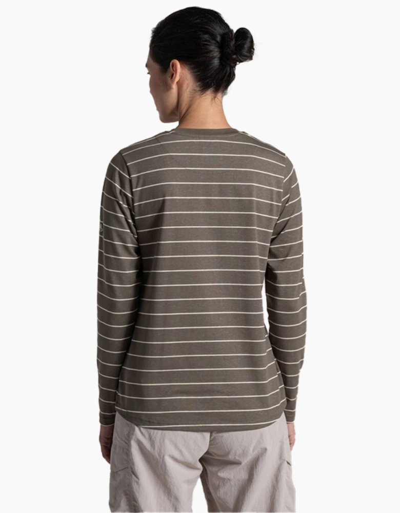 Craghoppers Womens/Ladies Akona Striped Nosilife Long-Sleeved T-Shirt