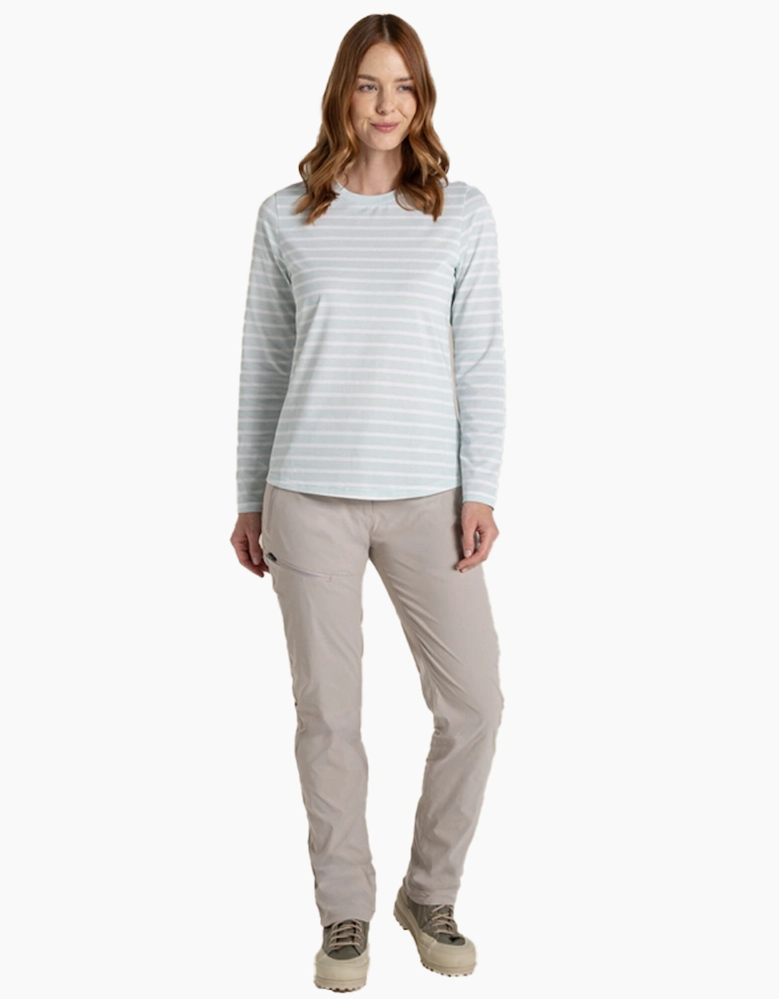 Craghoppers Womens/Ladies Akona Striped Nosilife Long-Sleeved T-Shirt