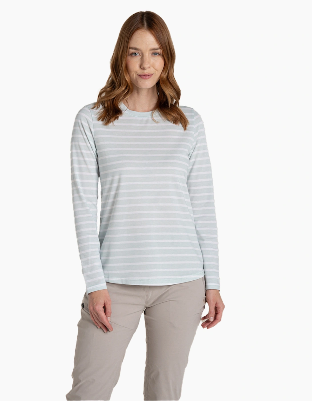 Craghoppers Womens/Ladies Akona Striped Nosilife Long-Sleeved T-Shirt