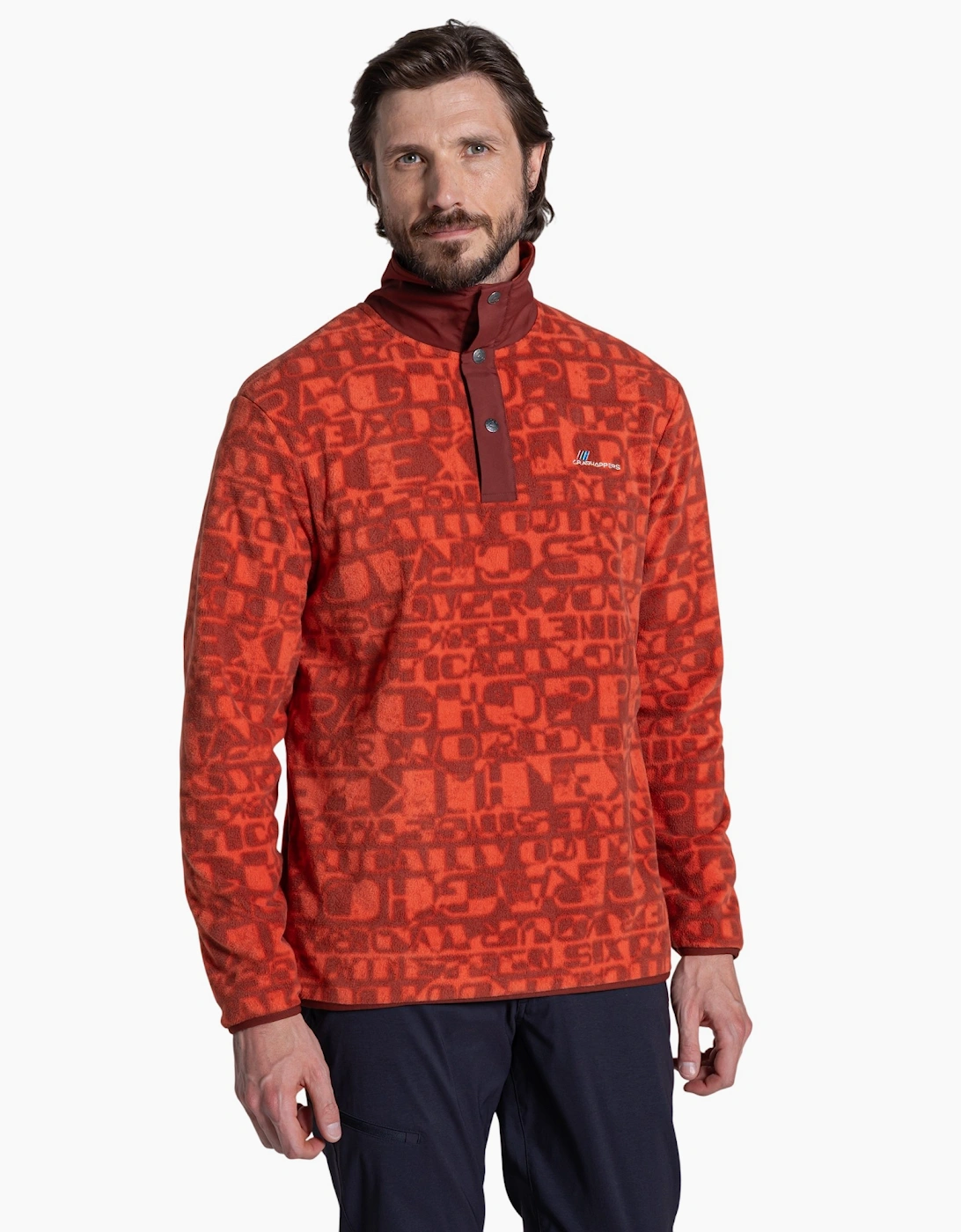 Craghoppers Men's Feldspar Dewlish Ii Printed Overhead Fleece Top - Size: L