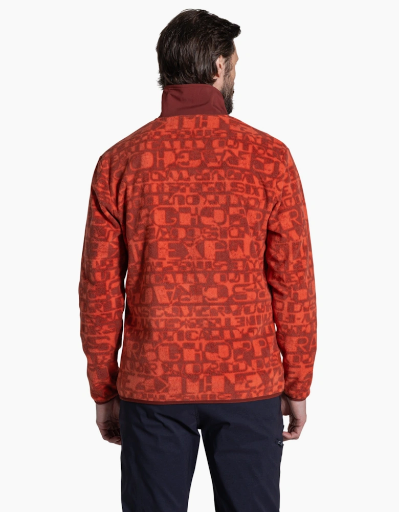 Craghoppers Mens Dewlish II Printed Overhead Fleece Top