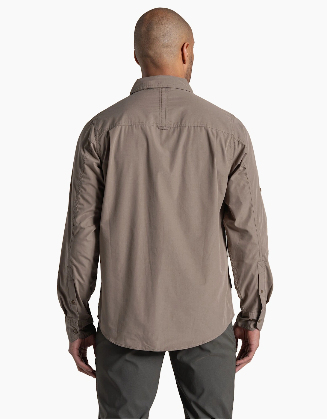 Craghoppers Men's Blue/Grey Kiwi Ii Long-Sleeved Shirt - Size Xl