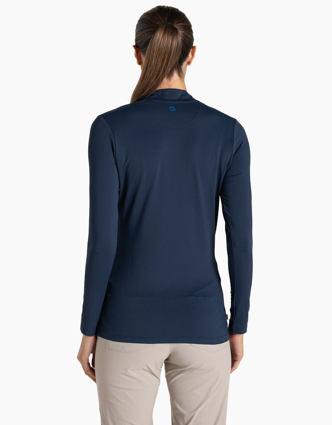Craghoppers Womens/Ladies Nosilife Mock Neck Long-Sleeved Golf T-Shirt