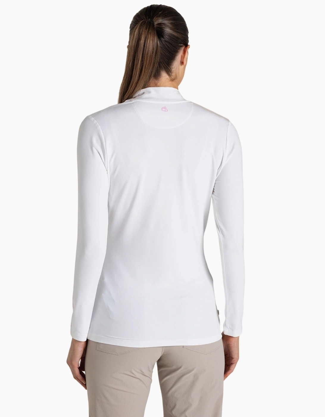 Craghoppers Womens/Ladies Nosilife Mock Neck Long-Sleeved Golf T-Shirt