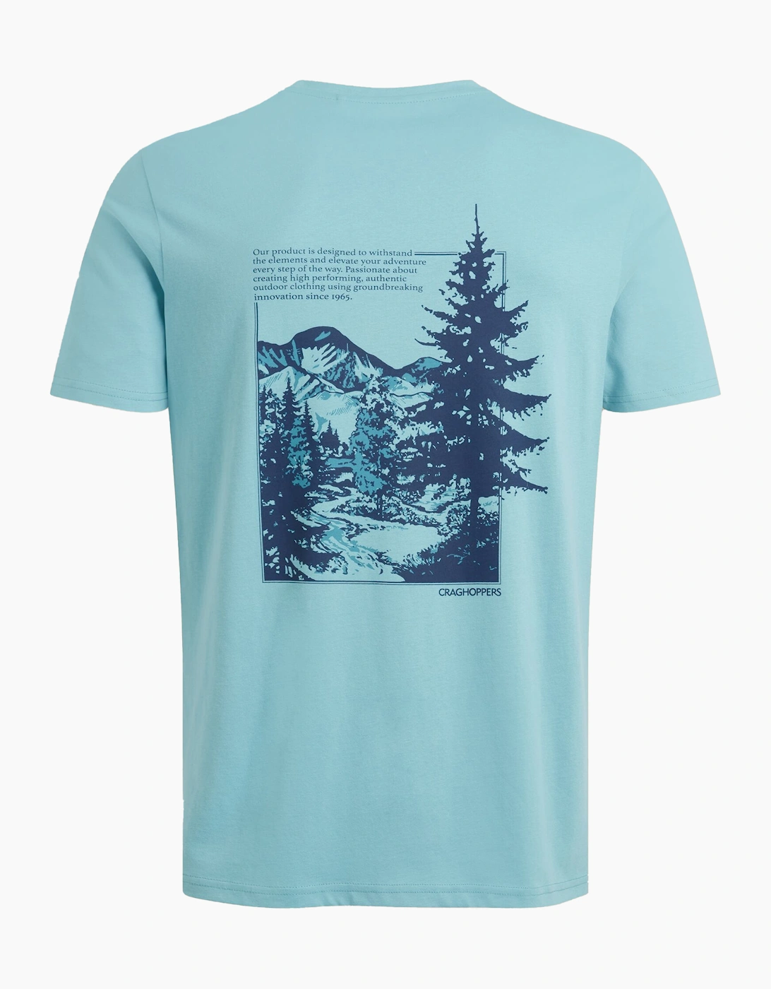 Craghoppers Mens Lucent II Valley Back Print Short-Sleeved T-Shirt