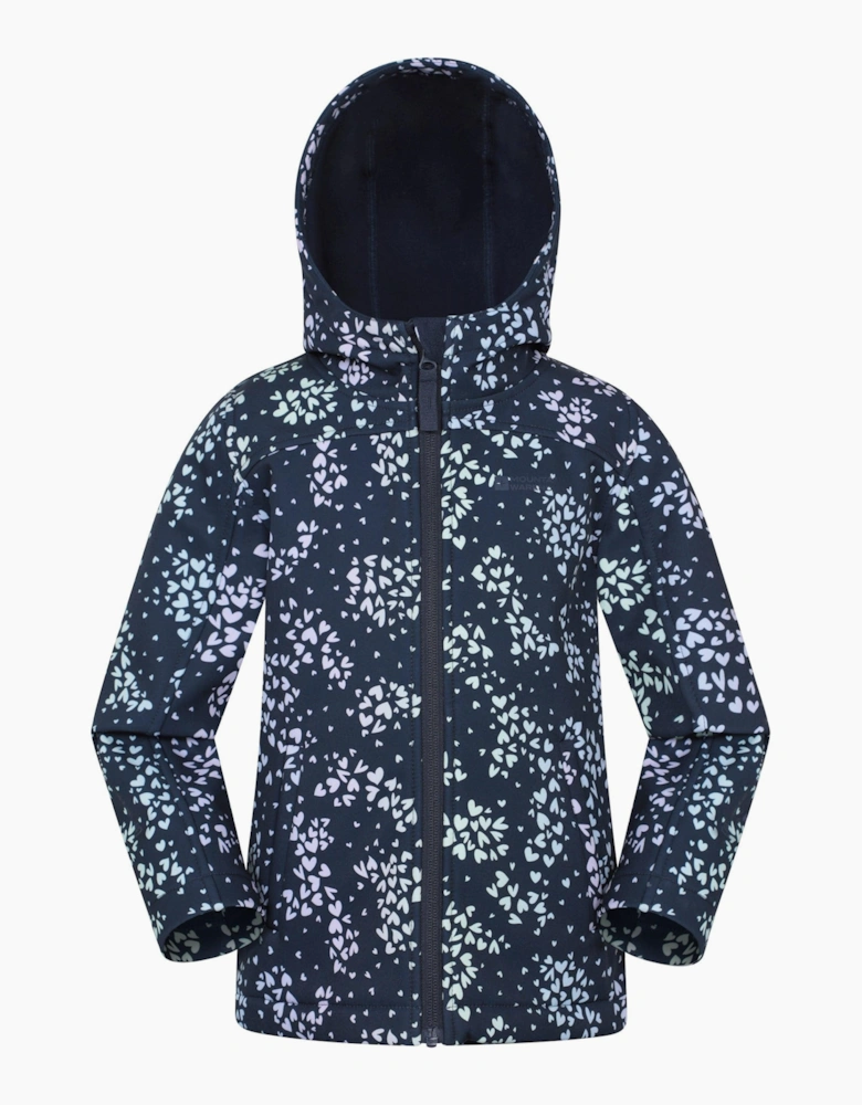 Mountain Warehouse Childrens/Kids Exodus II Animal Print Water Resistant Soft Shell Jacket