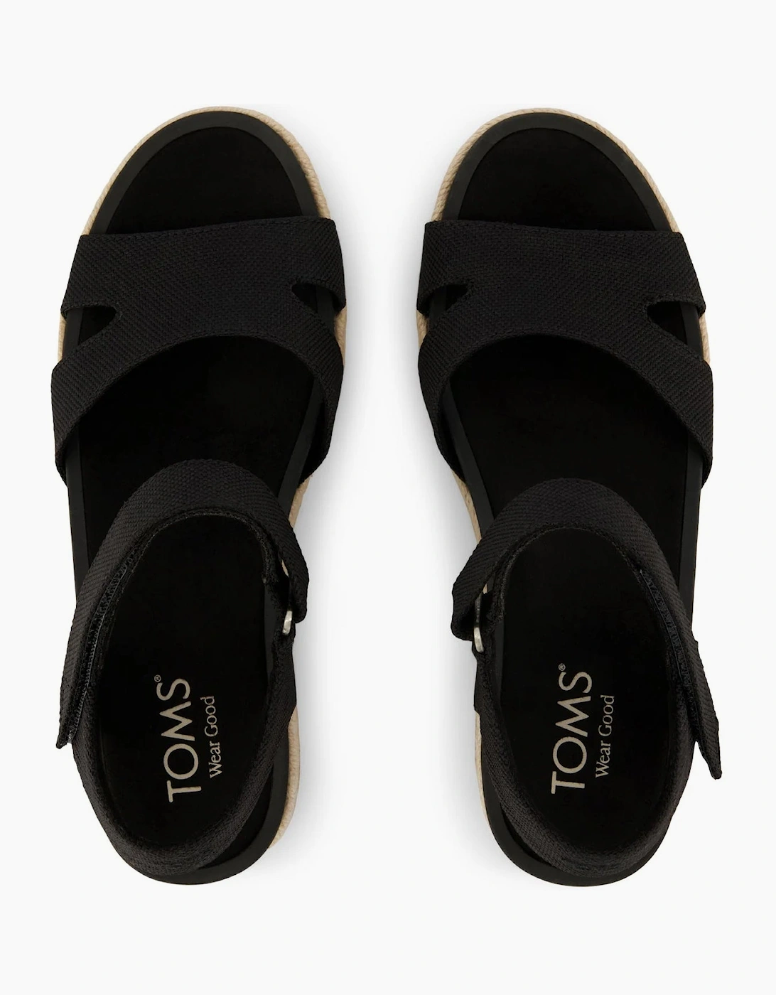 TOMS ALANA Womens Ankle Strap Sandals Black