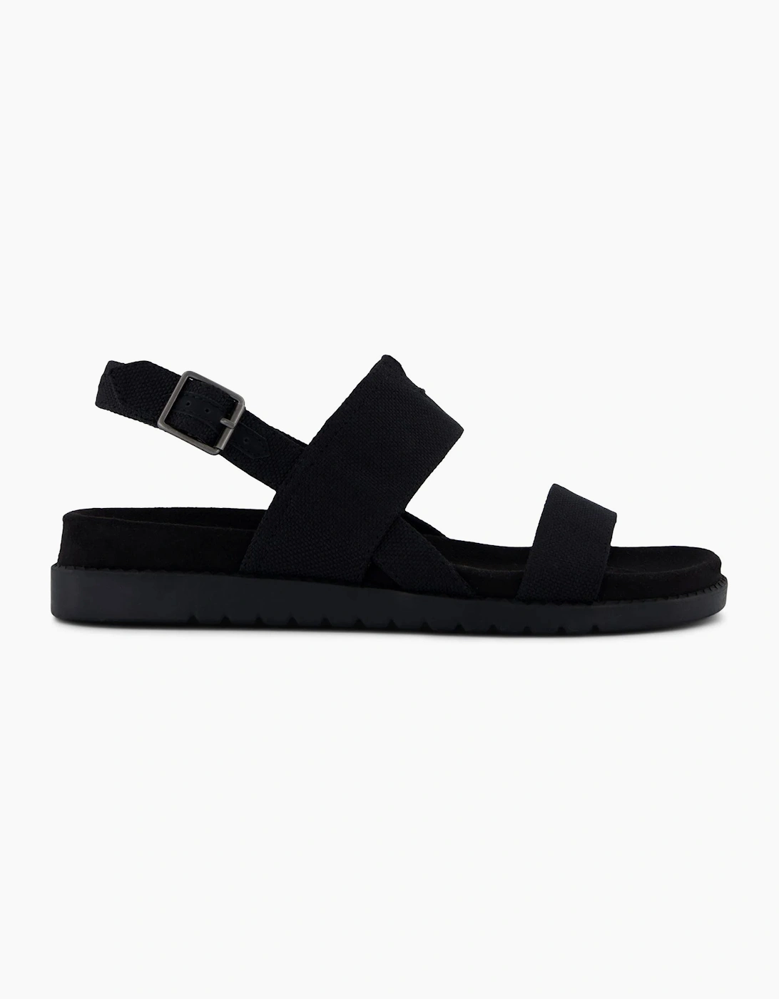 TOMS MARIN Womens Cross Strap Sandals Black