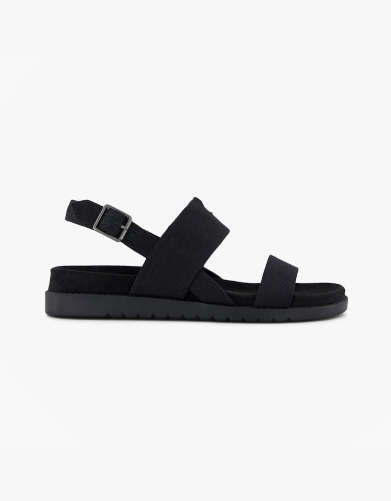 TOMS MARIN Womens Cross Strap Sandals Black