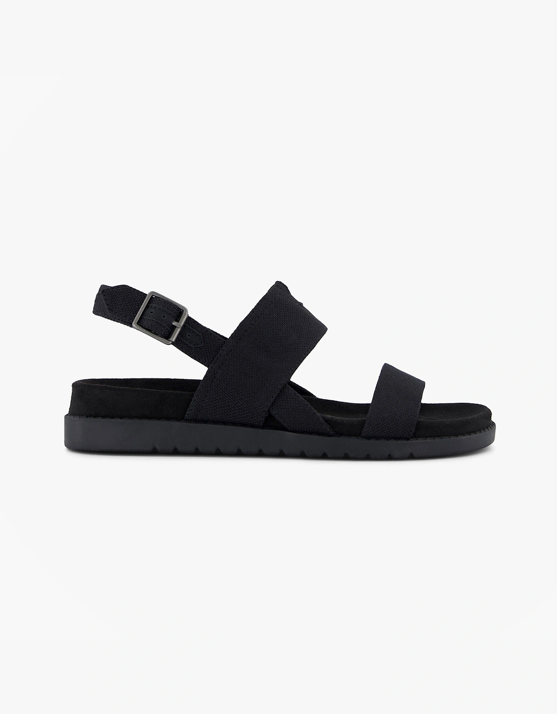 TOMS MARIN Womens Cross Strap Sandals Black