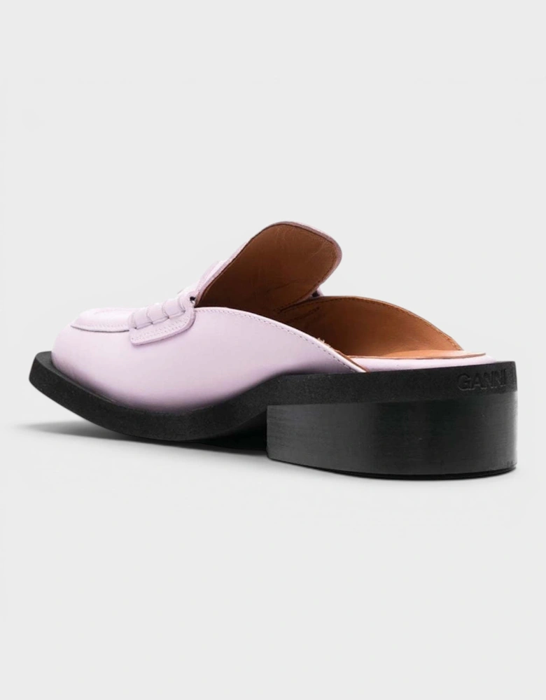 Leather Loafer Mules Winsome Orchid