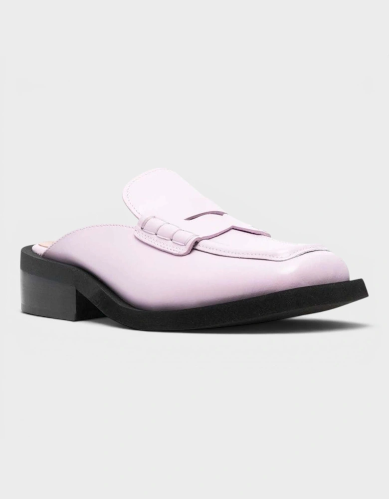 Leather Loafer Mules Winsome Orchid