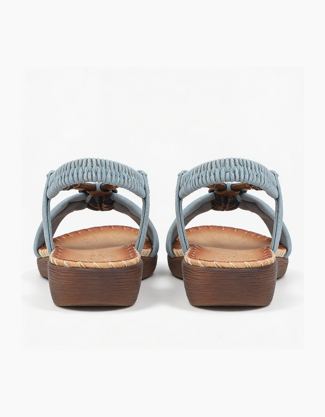 Rieker V7568 Womens Ankle Strap Sandals Blue
