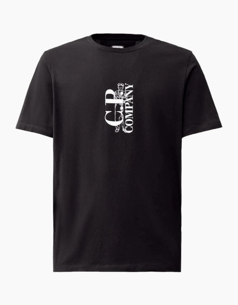 Vertical Logo Print T-Shirt