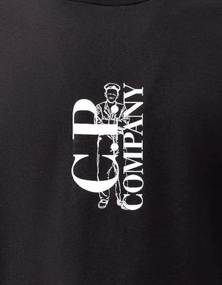Vertical Logo Print T-Shirt
