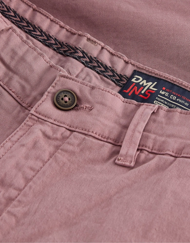 DML Healey chino shorts Dirty Pink