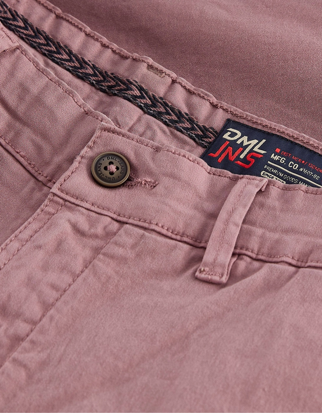 DML Healey chino shorts Dirty Pink