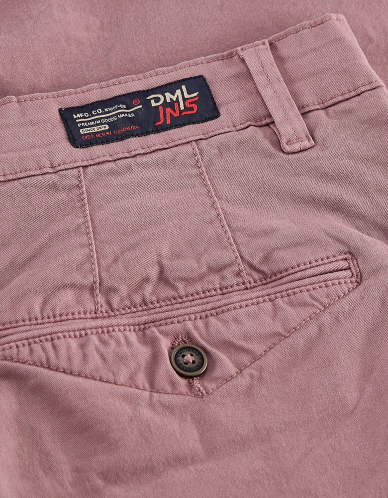 DML Healey chino shorts Dirty Pink