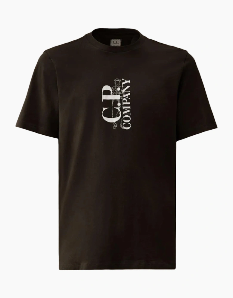 Vertical Logo Print T-Shirt