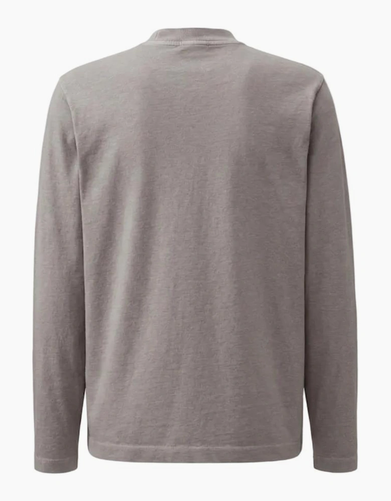 Long Sleeve 20/1 Jersey Embroidered Logo T-Shirt