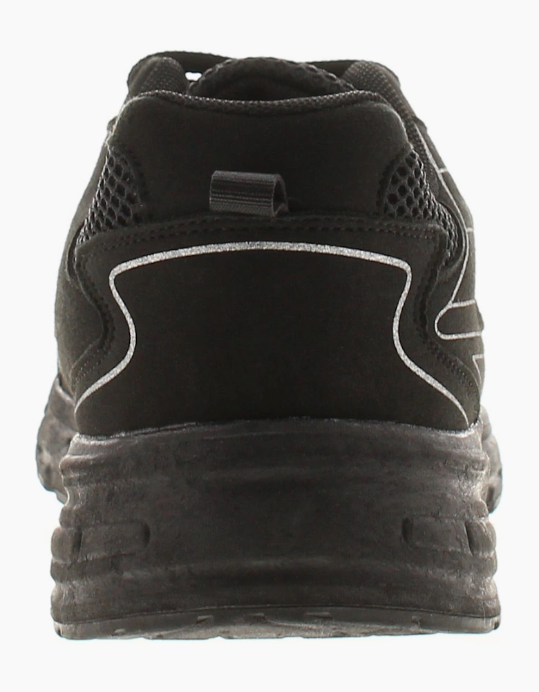 SURGE Mens Leightweight Trainers Rev Lace Up black UK Size