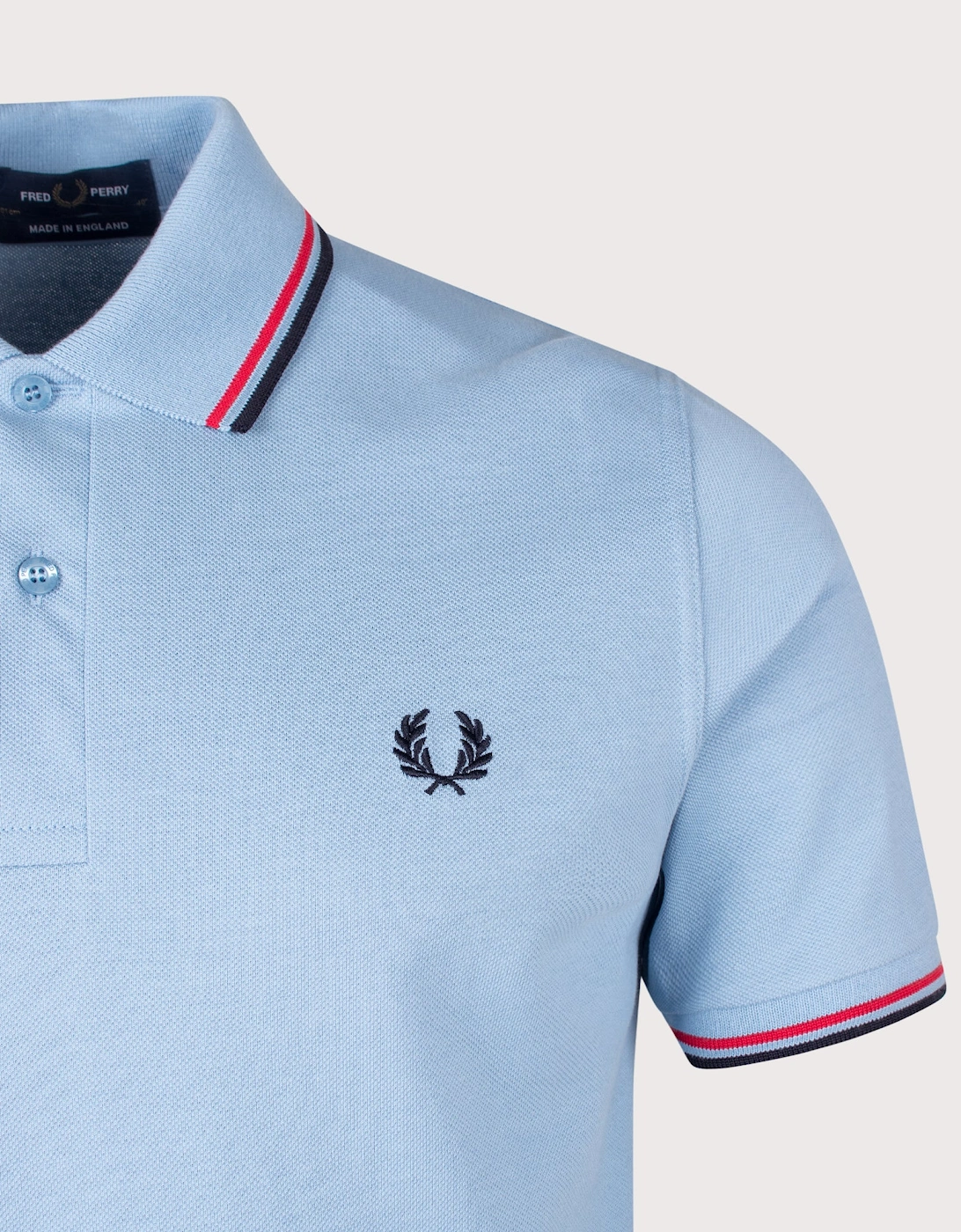 Regular  Fit `Made in England`Twin Tipped Fred Perry Polo Shirt