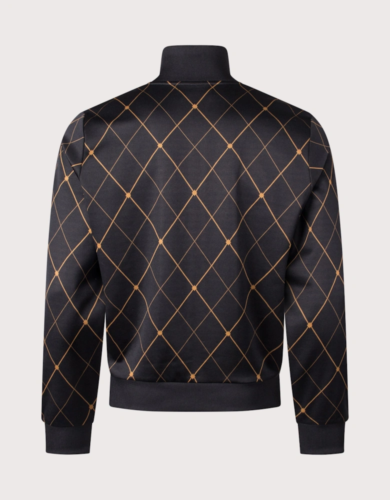 Regular Fit Argyle Track Jacket