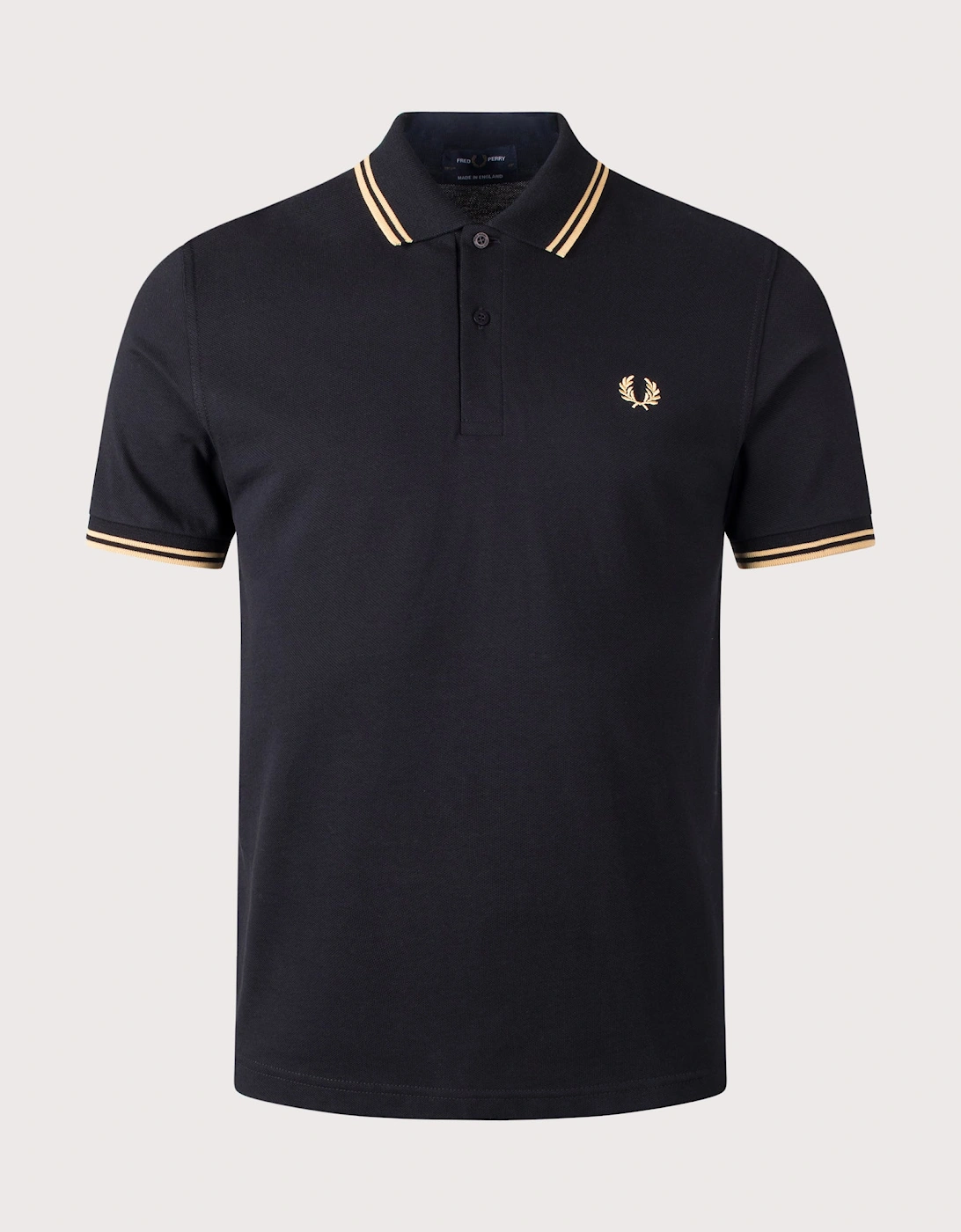 Regular  Fit 'Made in England' Twin Tipped Fred Perry Polo Shirt, 5 of 4