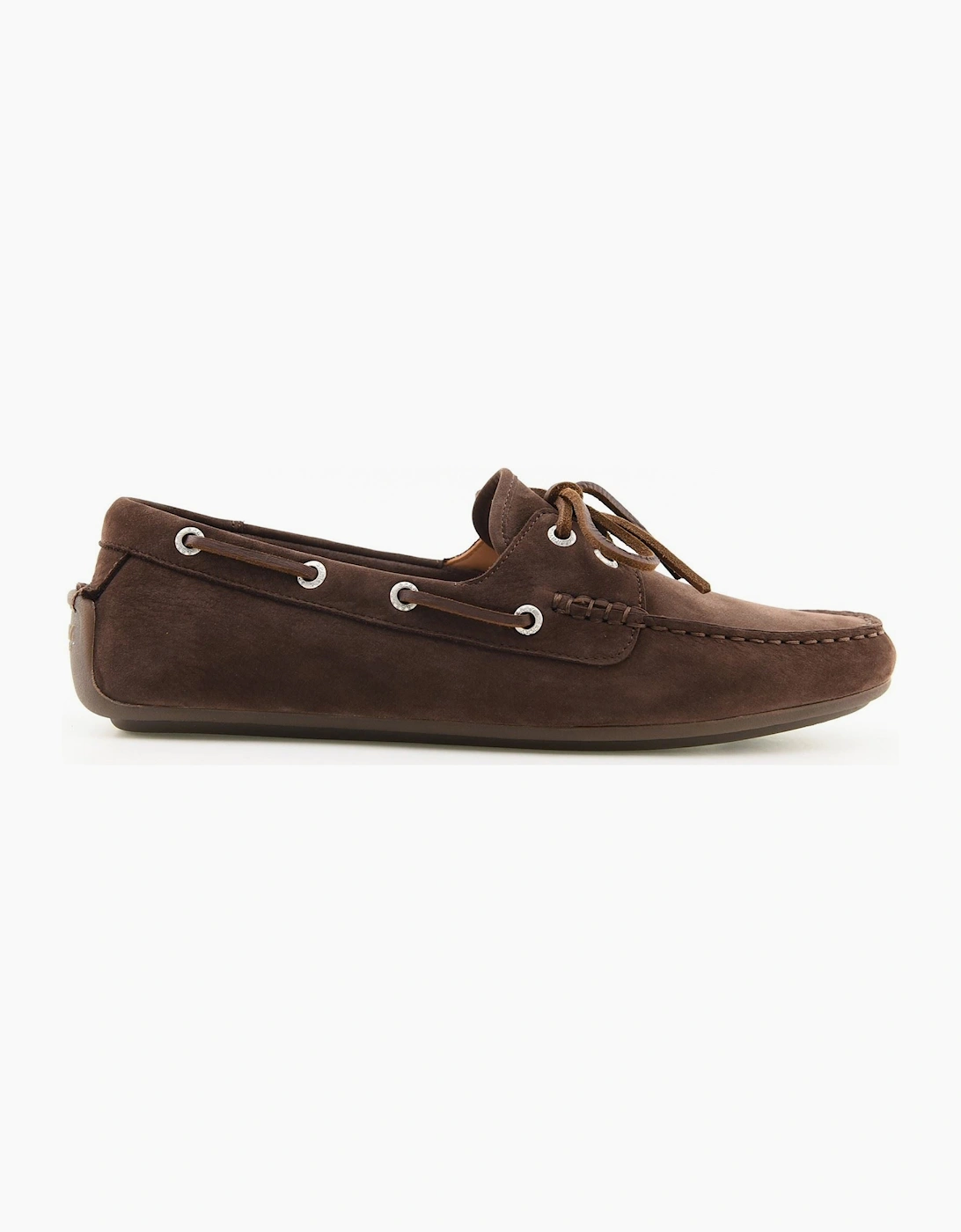 Sperry Orland 2-Eye Driver Leather Men's Brown Boat Shoes