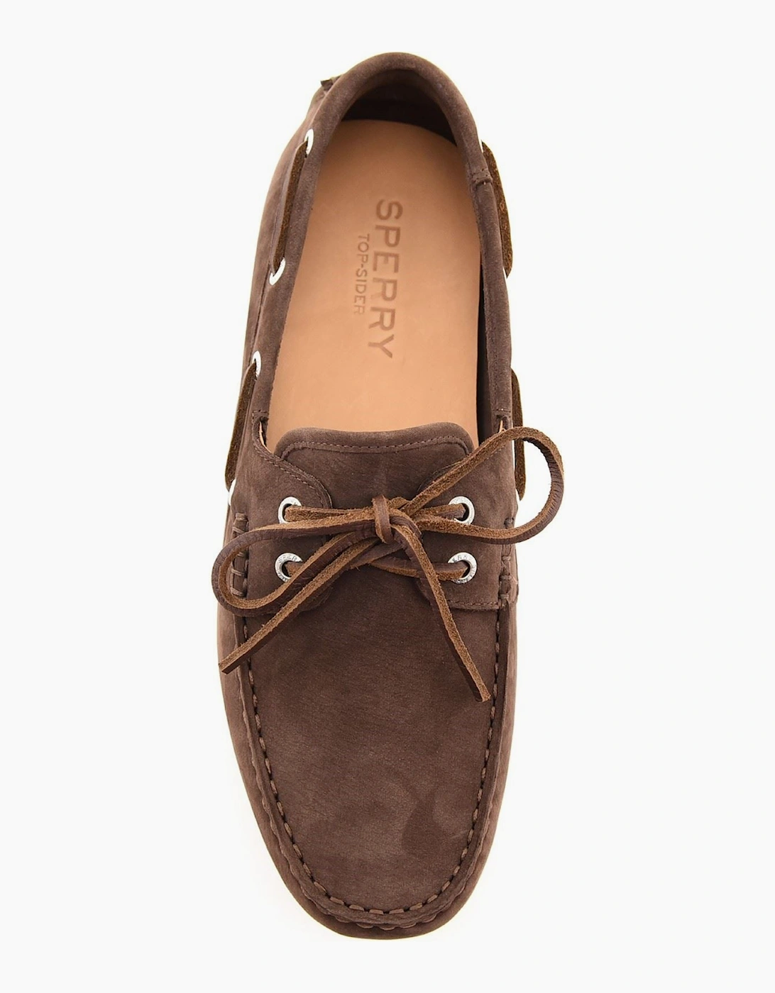 Sperry Orland 2-Eye Driver Leather Men's Brown Boat Shoes
