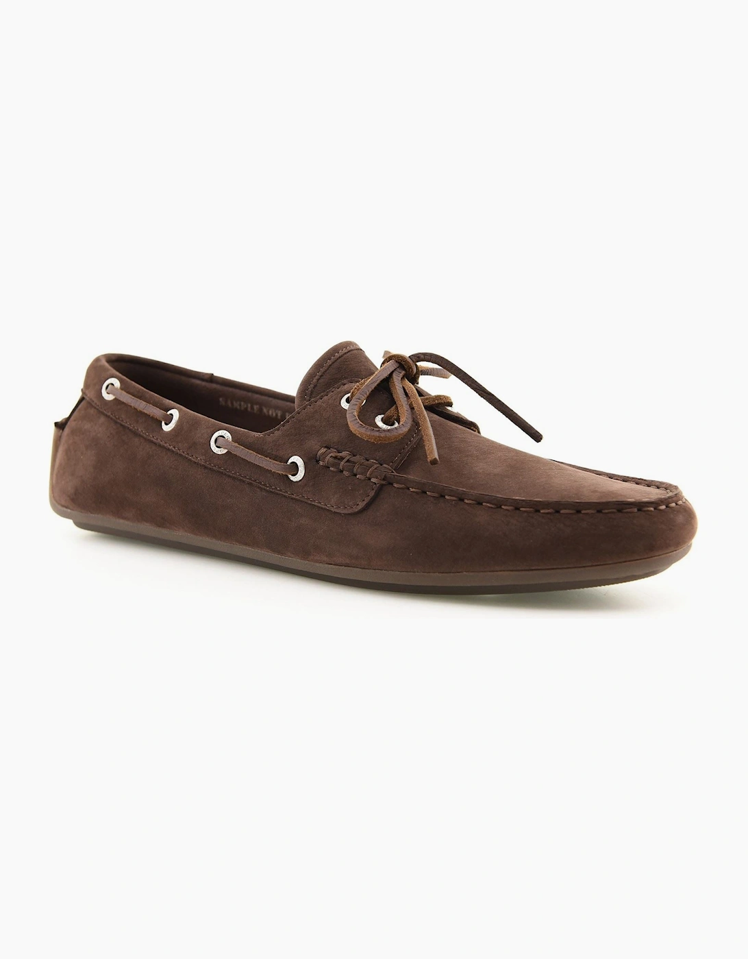 Sperry Orland 2-Eye Driver Leather Men's Brown Boat Shoes