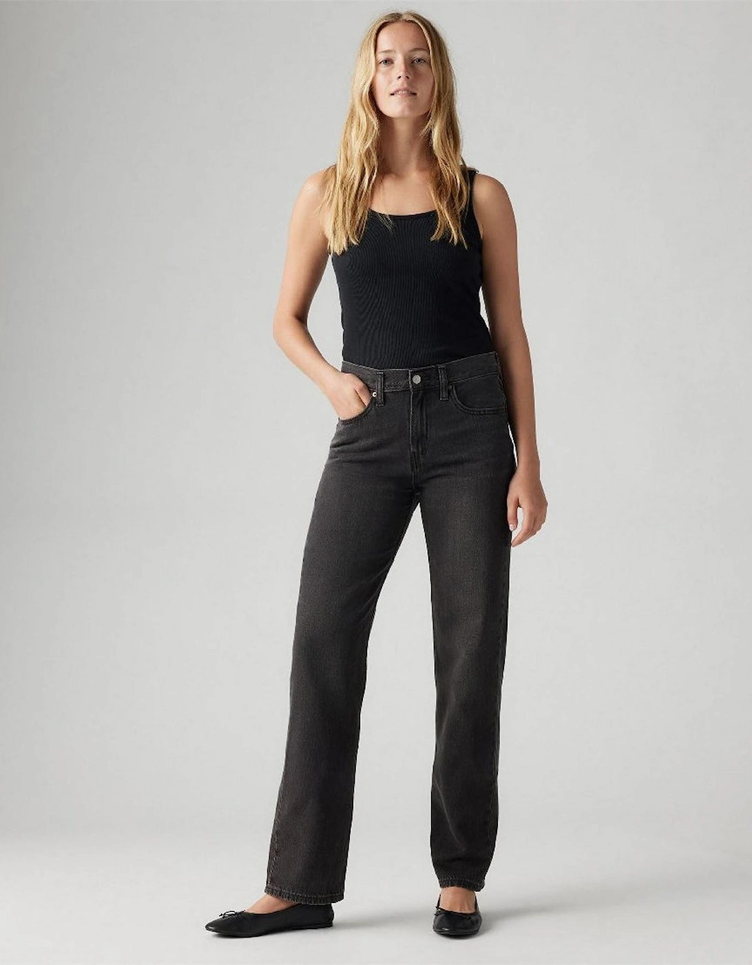Low Pro Low Rise Straight Leg Jeans