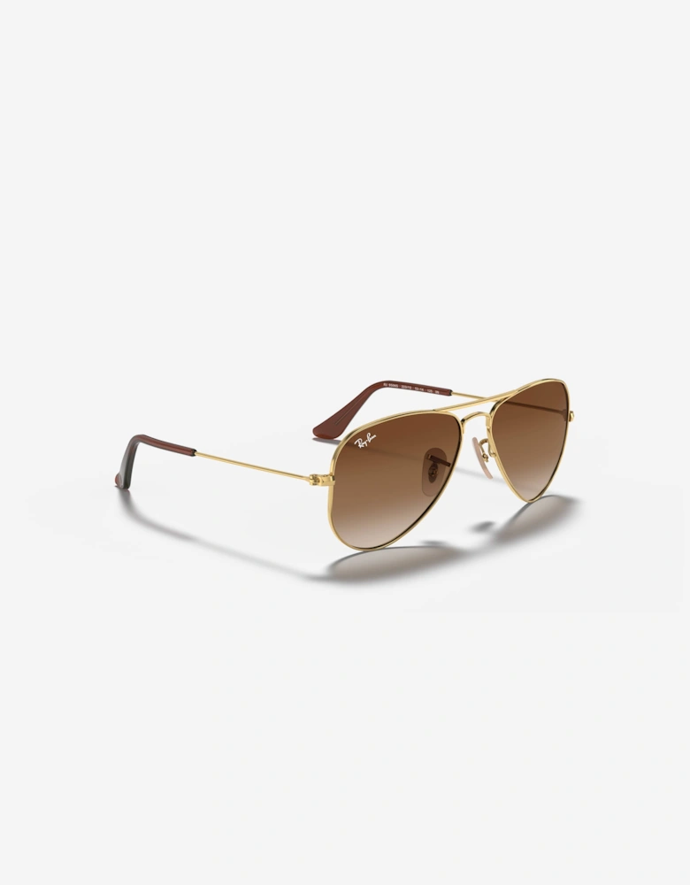 Ray-Ban Kids Aviator Sunglasses in Gold