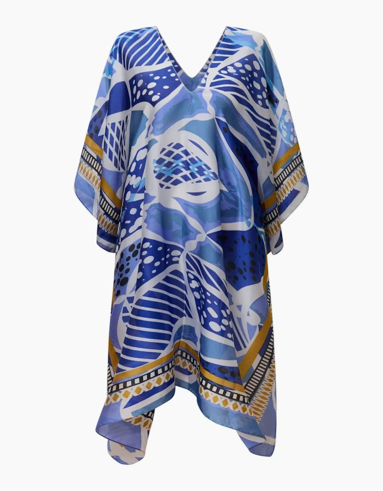Blue Petal Mosaic Kaftan