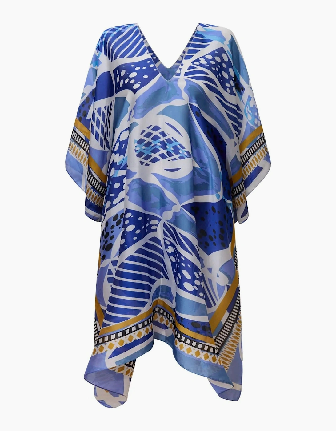 Blue Petal Mosaic Kaftan
