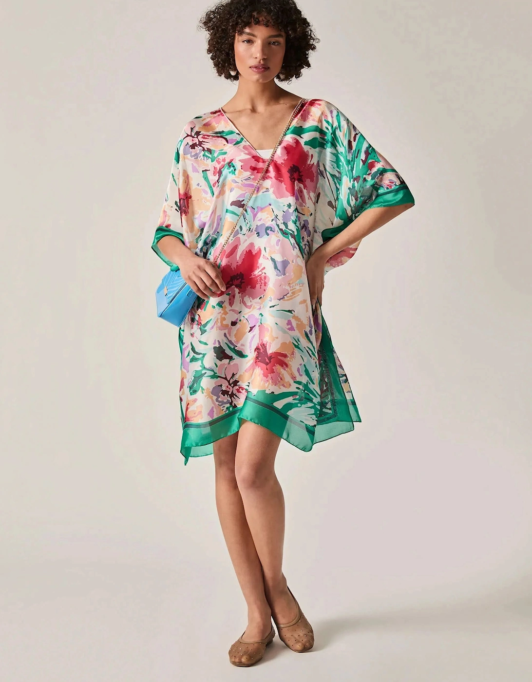 Green Floral Mosaic Kaftan, 6 of 5