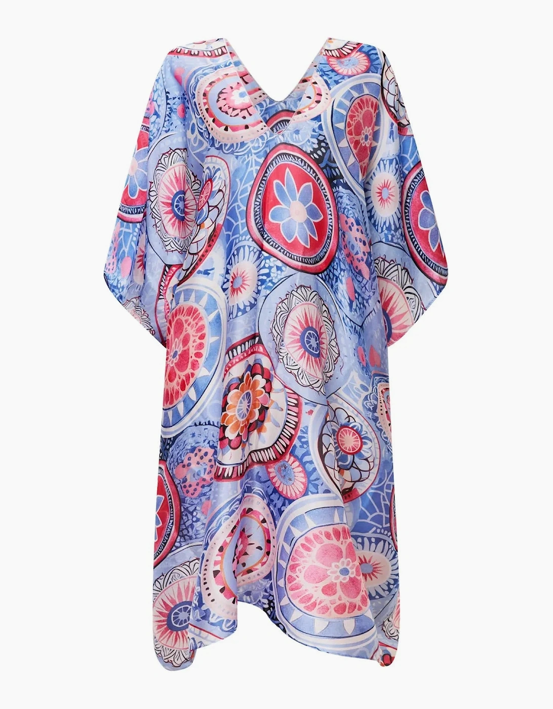 Blue Mandala Print Kaftan
