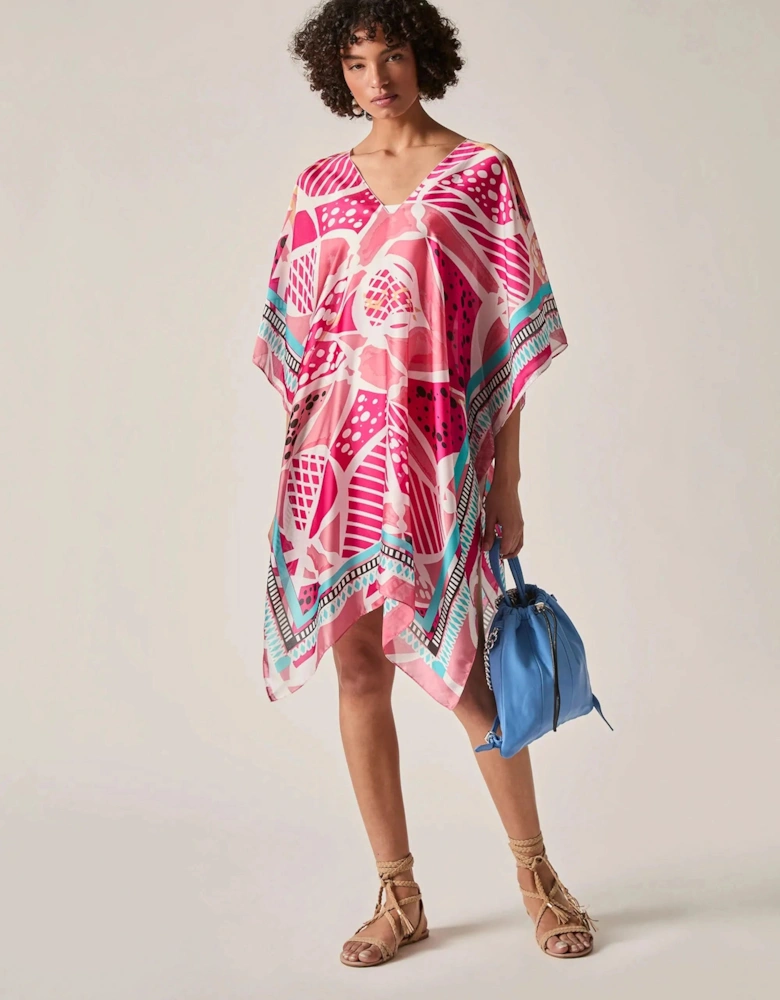 Pink Petal Mosaic Kaftan