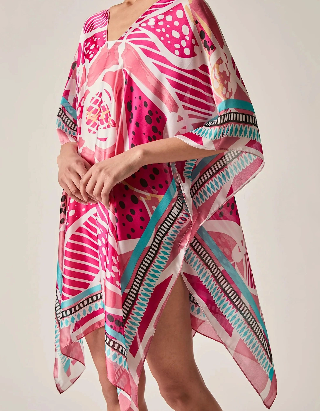 Pink Petal Mosaic Kaftan