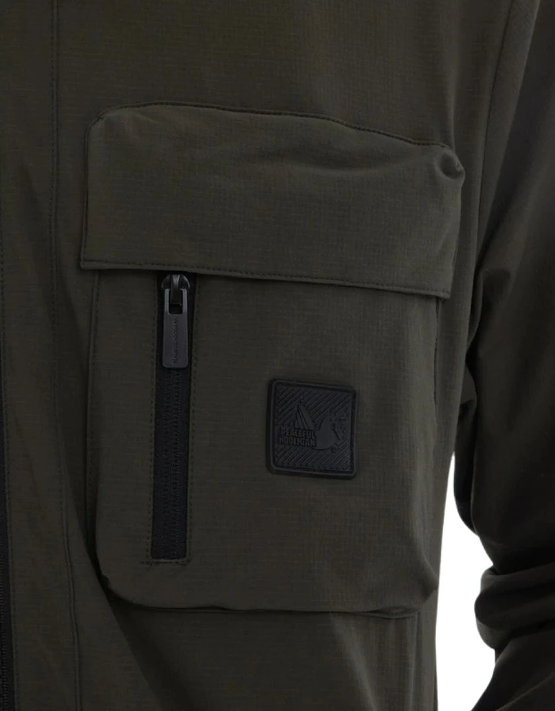 Peaceful Hooligan Hawthorn Dark Khaki Overshirt