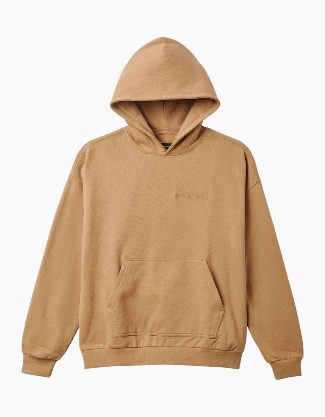 Brixton Embroidered Heavyweight Oversized Sand Hoodie
