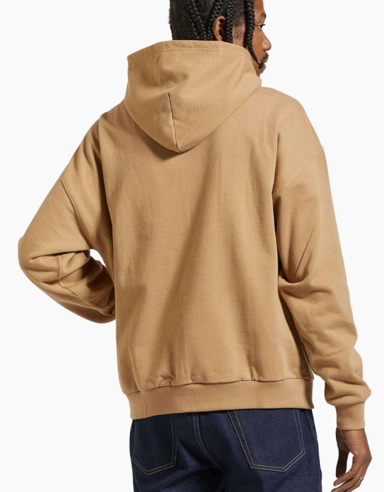Brixton Embroidered Heavyweight Oversized Sand Hoodie
