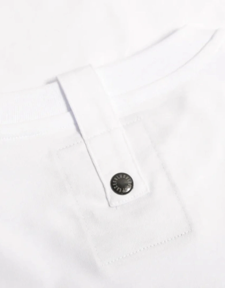 Peaceful Hooligan Outline White T-Shirt