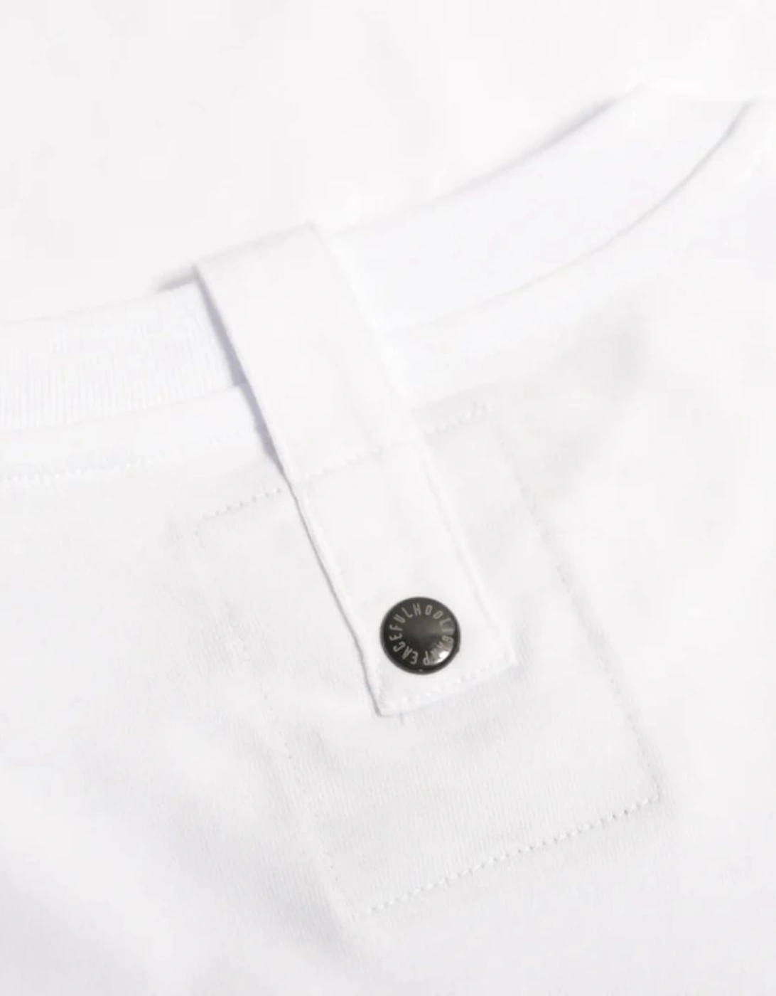 Peaceful Hooligan Outline White T-Shirt