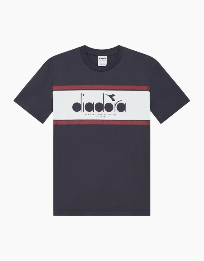 Diadora SS Logo Blue Denim/Optical White T-Shirt