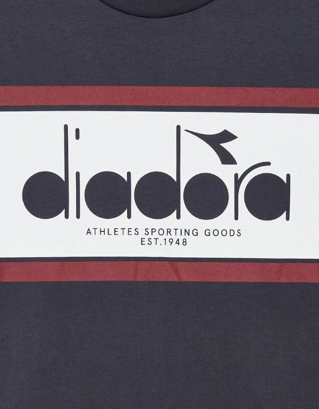 Diadora SS Logo Blue Denim/Optical White T-Shirt