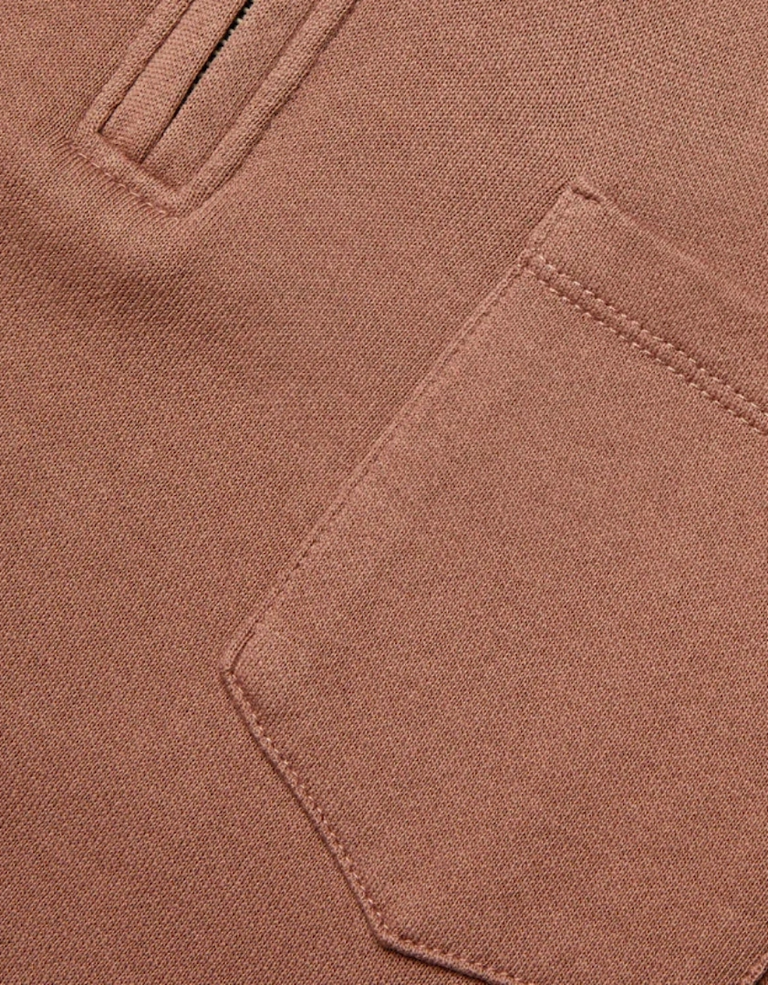 Pompeii Pocket Zipper Fudge Sweatshirt