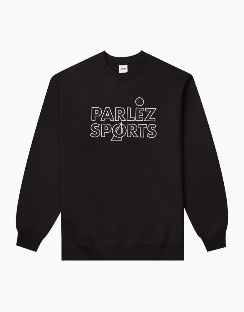 Parlez Arc Crew Black Sweatshirt